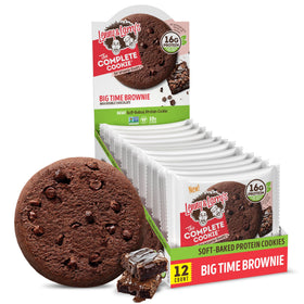 Lenny & Larry's Big Time Brownie protein cookie front view for quick energizing snack