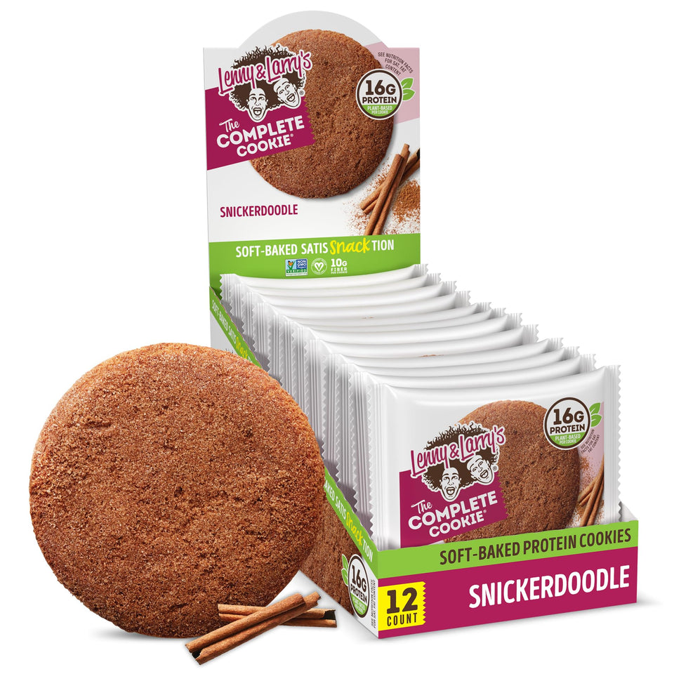 Lenny & Larry's Snickerdoodle cookies box of 12 for on-the-go snacking