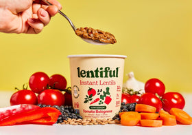 Lentiful ready-to-eat lentil cups are shelf-stable, no refrigeration needed.