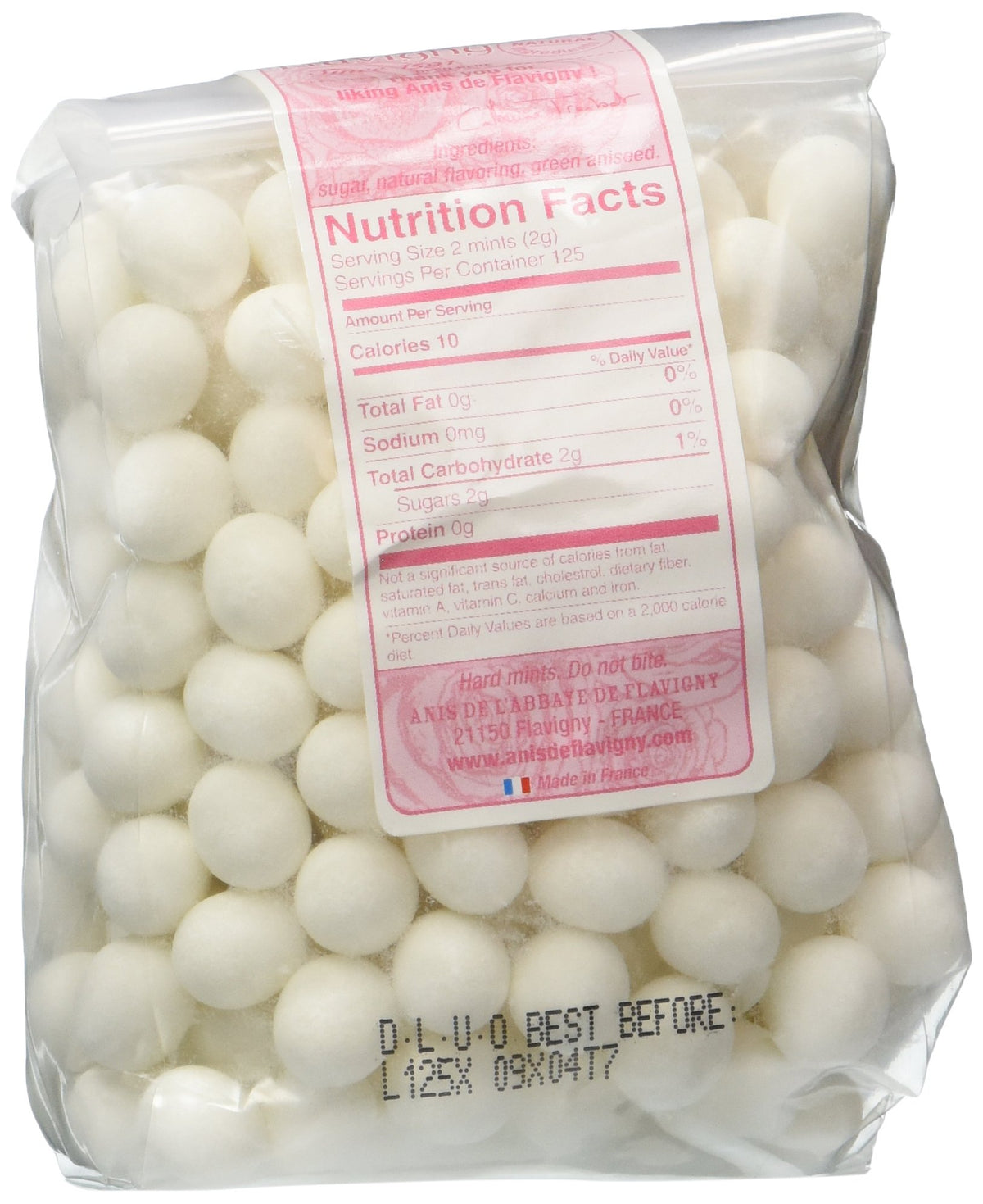 Les Anis de Flavigny rose drops center anise candy, bite sized indulgence