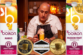 Les Vergers Boiron Raspberry Puree 1 Liter Bar Scene: ensures consistent quality all year.