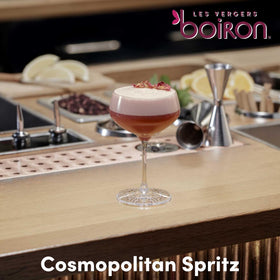 Les Vergers Boiron Raspberry Puree Cocktail: vibrant mix for creative drinks.