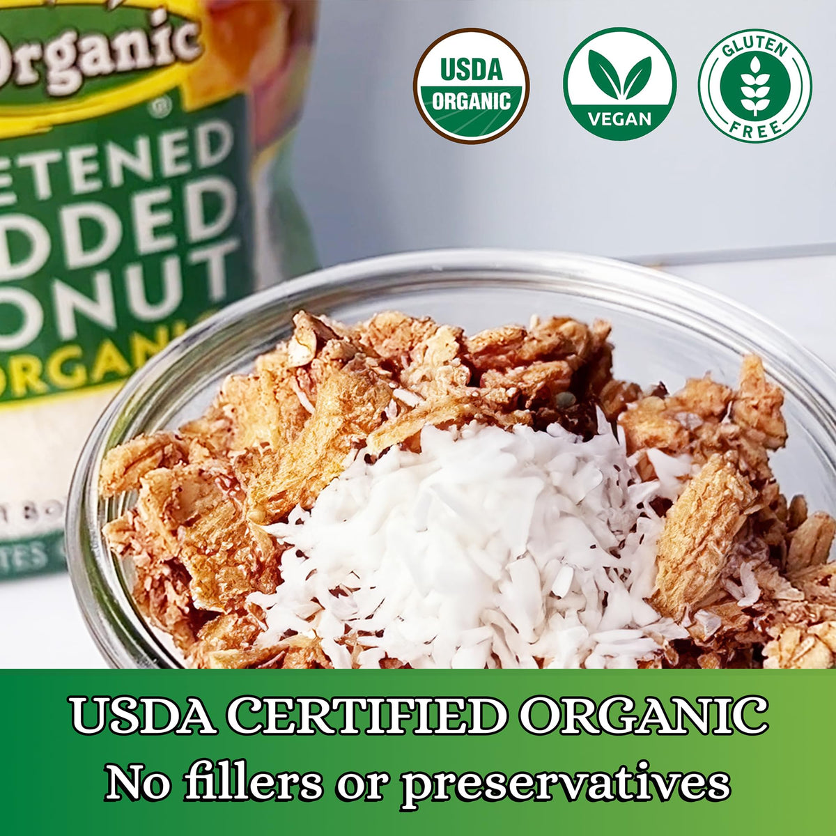 Let's Do Organic coconut topping for desserts adds natural richness