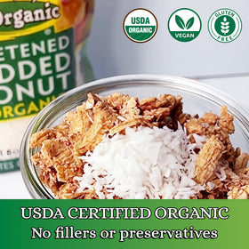 Let's Do Organic coconut topping for desserts adds natural richness
