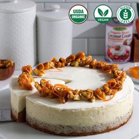 Let’s Do Organic Heavy Coconut Cream atop a dessert for luscious dairy-free topping.
