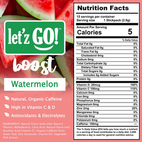 Let'z Go Clean Energy Drink Mix single-serving packets ready for on-the-go energy.