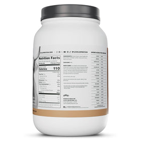 Made in USA badge on Levels Casein container