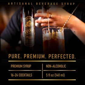 Closeup of Levels of Grandeur label shows natural ingredients for a clean mixer.