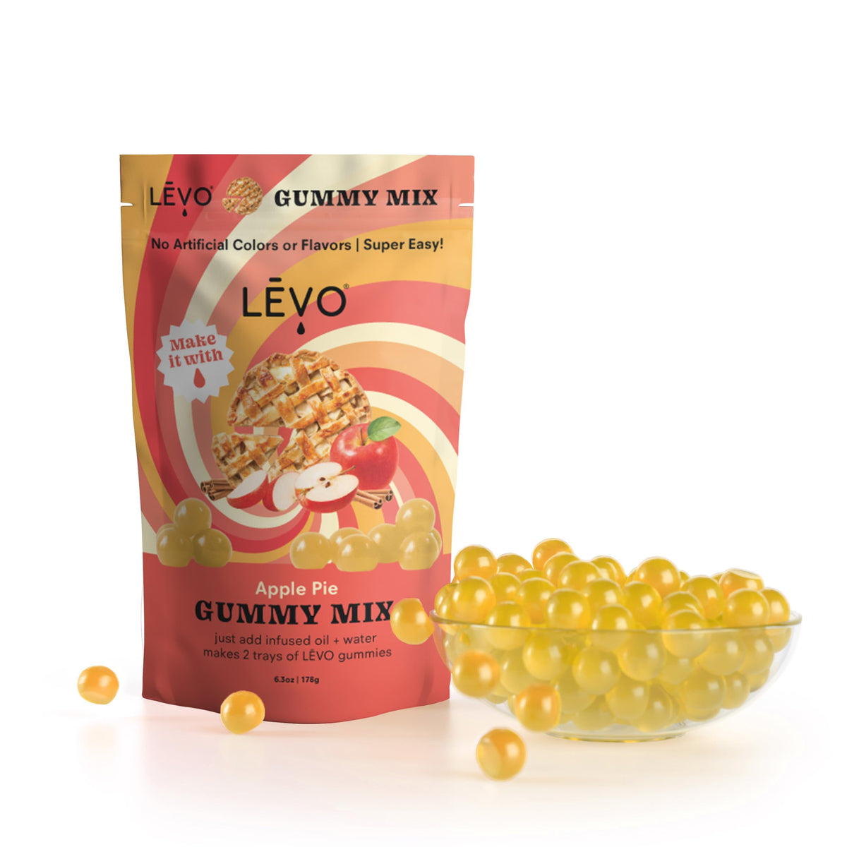 LEVO Gummy Mix Apple Pie – easy infusion process using your LEVO machine.