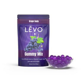 LEVO Gummy Mix grape soda molds for easy, personalized gummies.