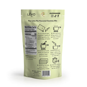 Finished LEVO Key Lime Pie gummies ready to enjoy at home.