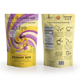 LEVO gummy mold with passion fruit mix—shaped, shareable treats