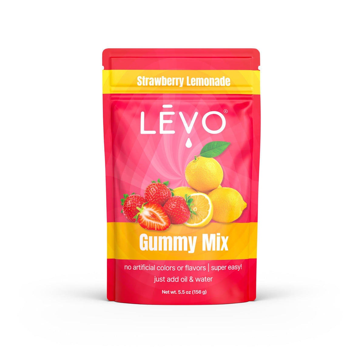 LEVO Gummy Mix Strawberry Lemonade pack for easy, customizable gummies.