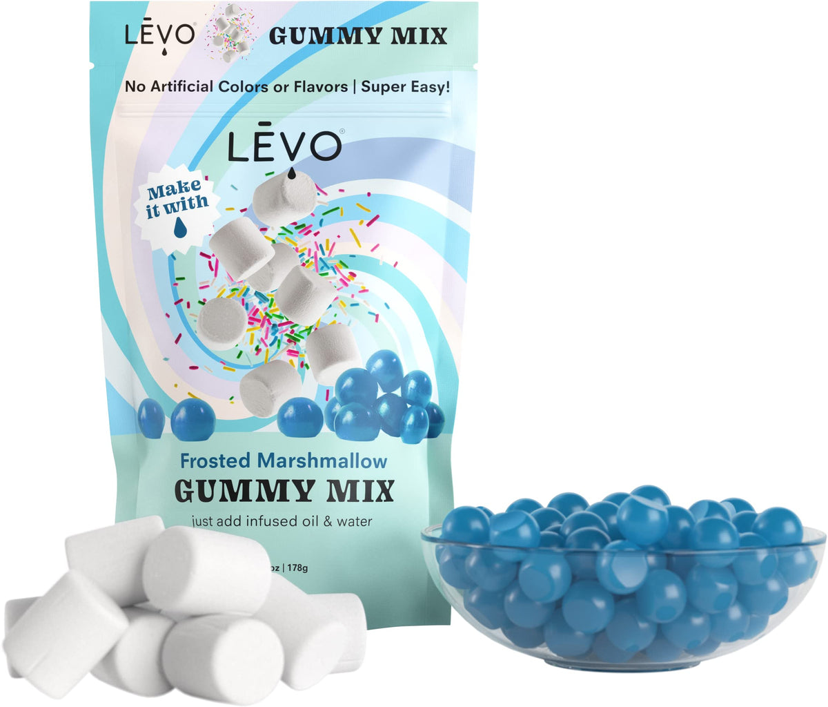 LEVO Gummy Mix water-infused oil addition guide for homemade gummies
