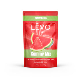 LEVO Gummy Mix Watermelon bag offers flavor-packed DIY gummies.