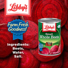 Label highlights clean ingredients: beets, water, and sea salt.