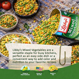 Libby's Mixed Vegetables with sea salt provide flavorful, light seasoning.
