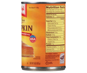 Libby's pumpkin provides vitamin A and fiber for healthy baking.