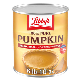 Libby’s pumpkin pie filling in bulk for easy holiday baking.
