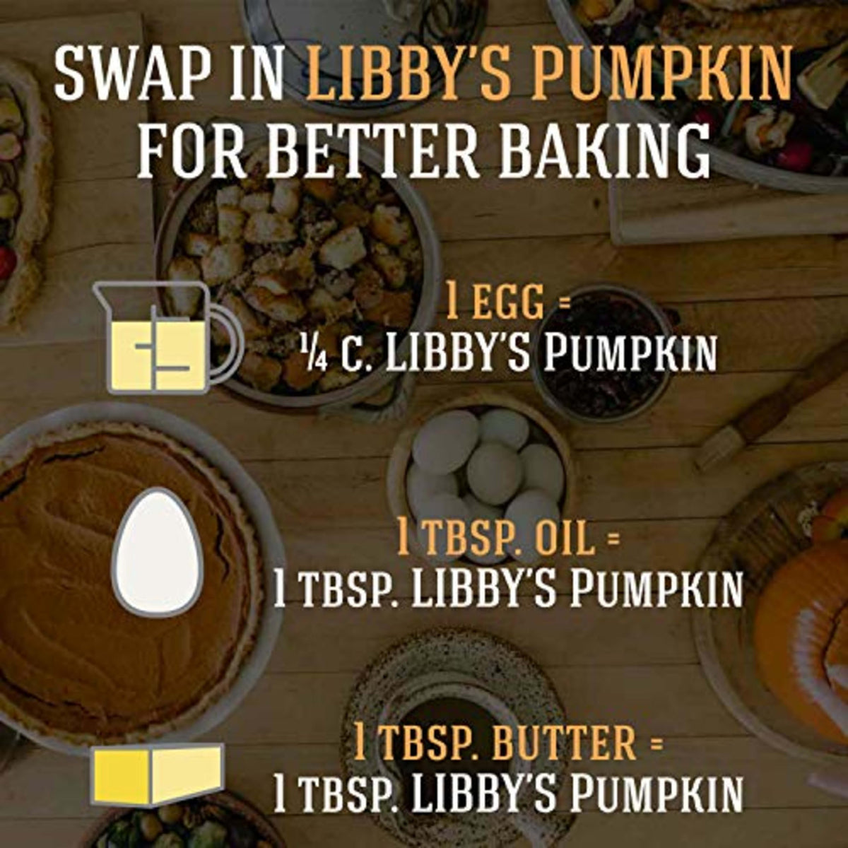 Libby’s pure pumpkin canned ingredient for versatile recipes.