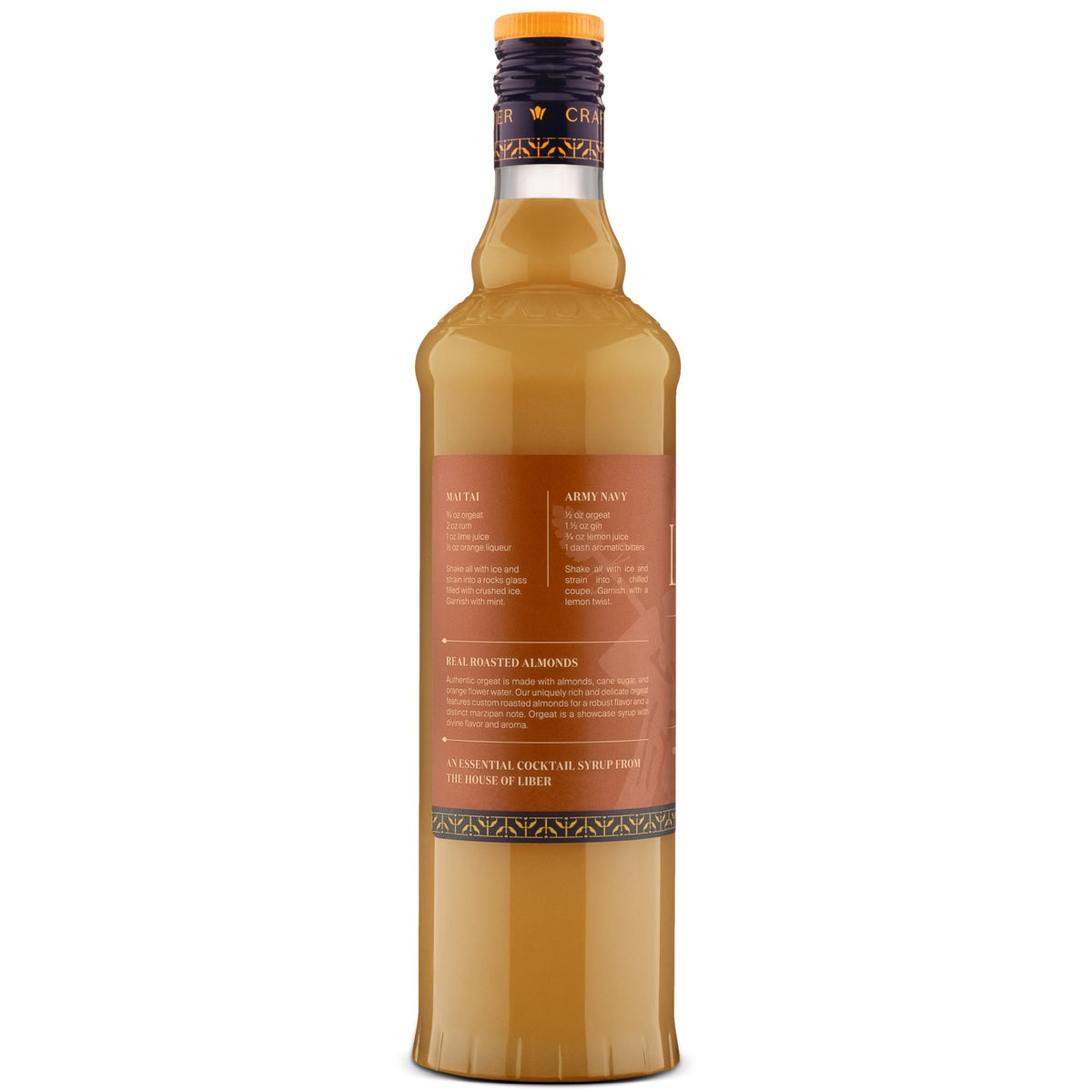 Austin-made Liber & Co Orgeat packaging showcasing artisanal craft