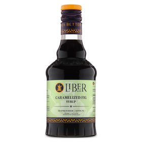 Liber & Co caramelized fig syrup bottle, premium fig flavor for cocktails