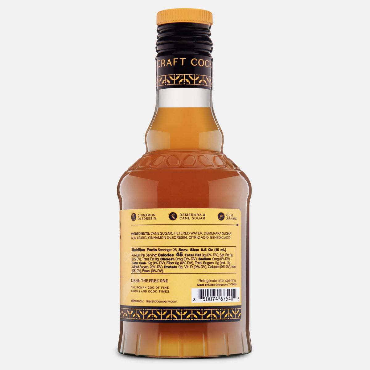 Liber & Co. Cinnamon Syrup stirred into Greek yogurt for flavor