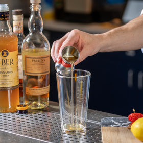 Hot Toddy with Liber & Co. Cinnamon Syrup adding warmth