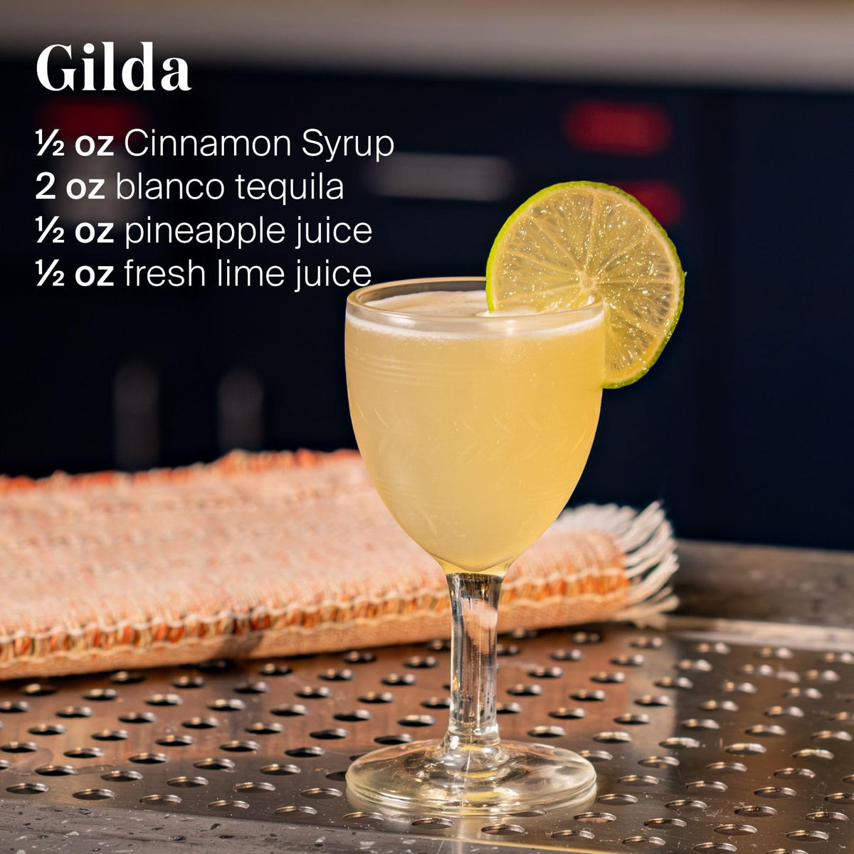 Cinnamon Old Fashioned using Liber & Co. Syrup for depth
