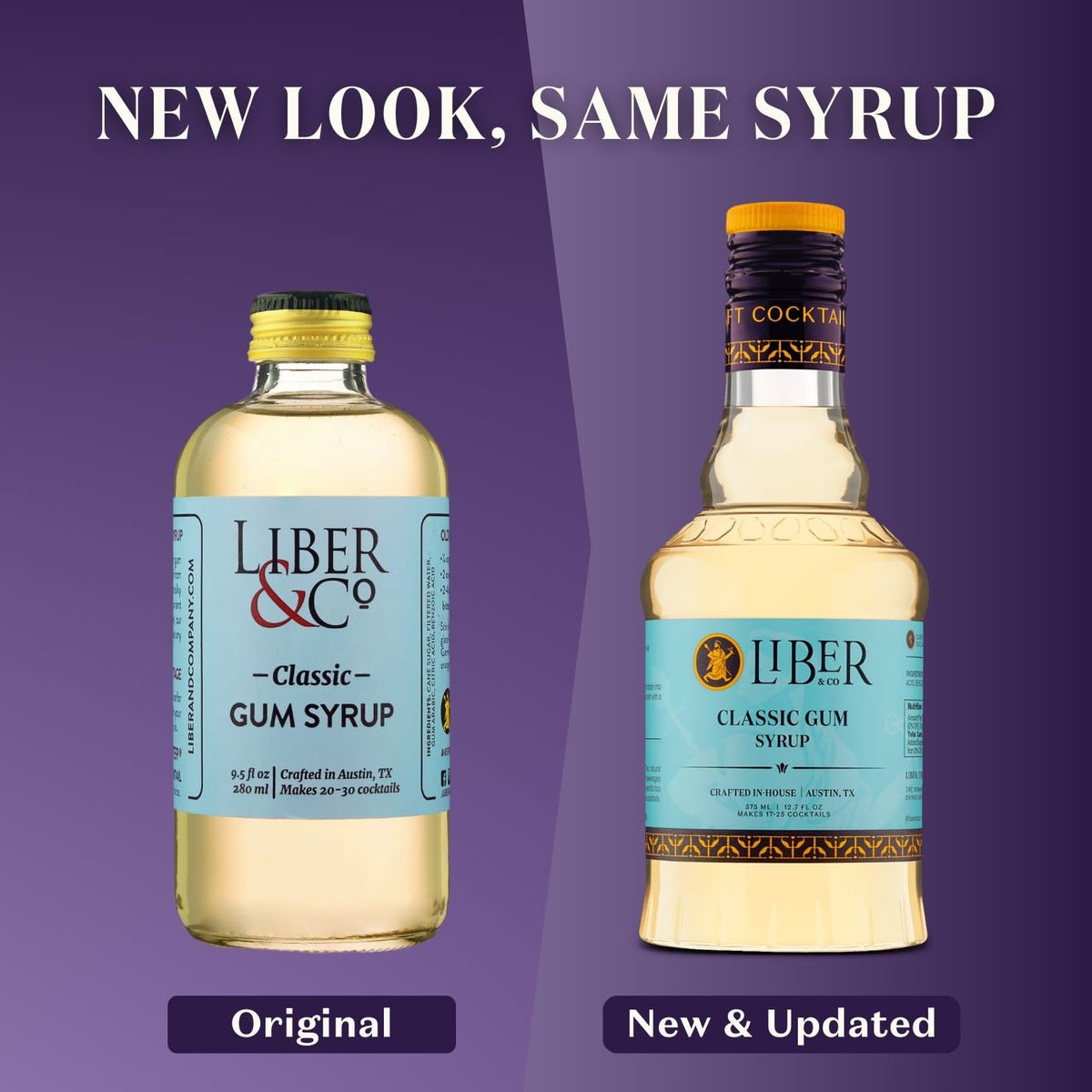 Liber & Co. classic-syrup-label displays authentic packaging and premium ingredients.