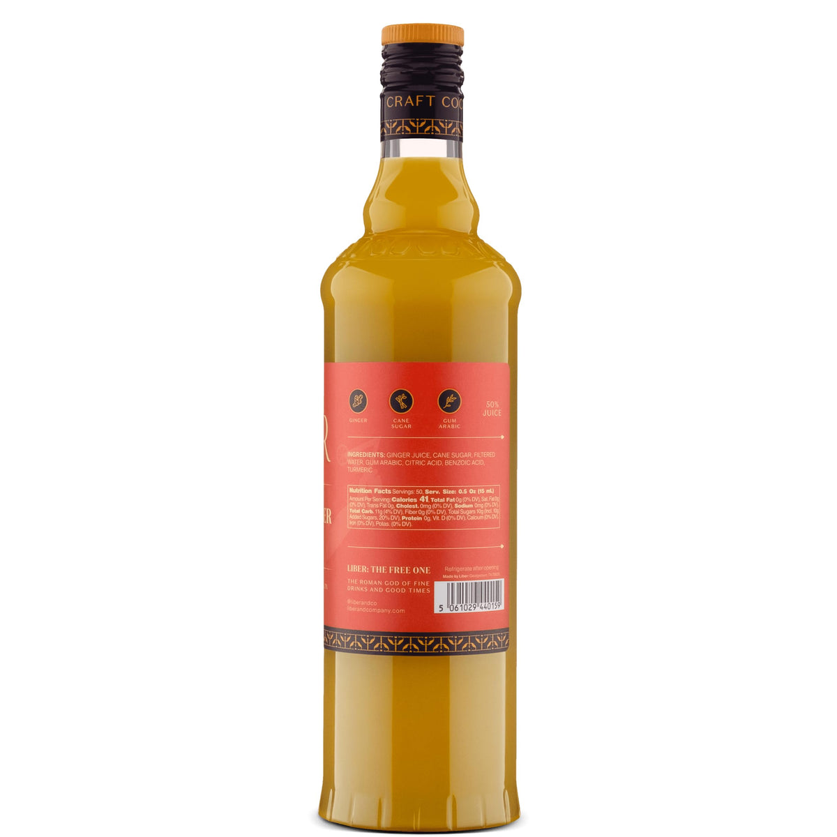 Liber and Co. Fiery Ginger Syrup kitchen prep for marinades and desserts.