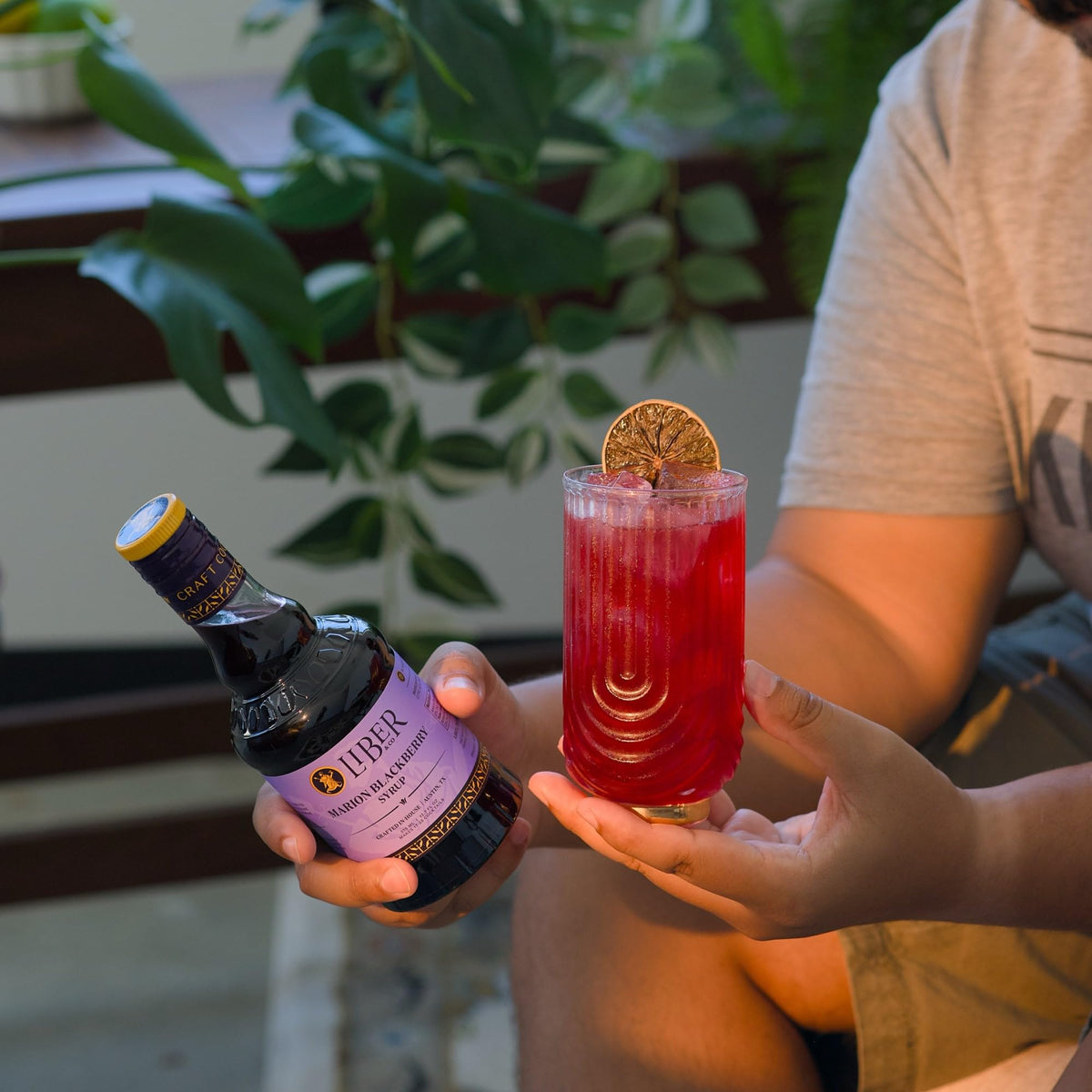Liber & Co. Marion Blackberry Syrup bramble cocktail showcasing depth and balance.