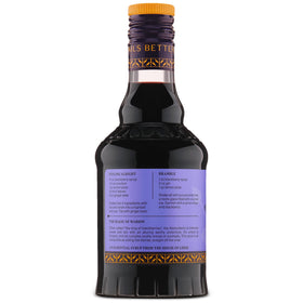 Liber & Co. Marion Blackberry Syrup bottle label highlighting 55% juice content.