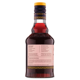 Dessert glaze and mocktail topping with Liber & Co. syrup for a strawberry finish.