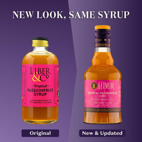 Liber & Co Tropical Passion Fruit Syrup in a margarita for vibrant balance.