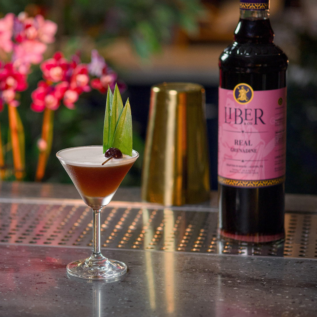 Liber & Co. Real Grenadine with orange blossom aroma adds floral finesse.