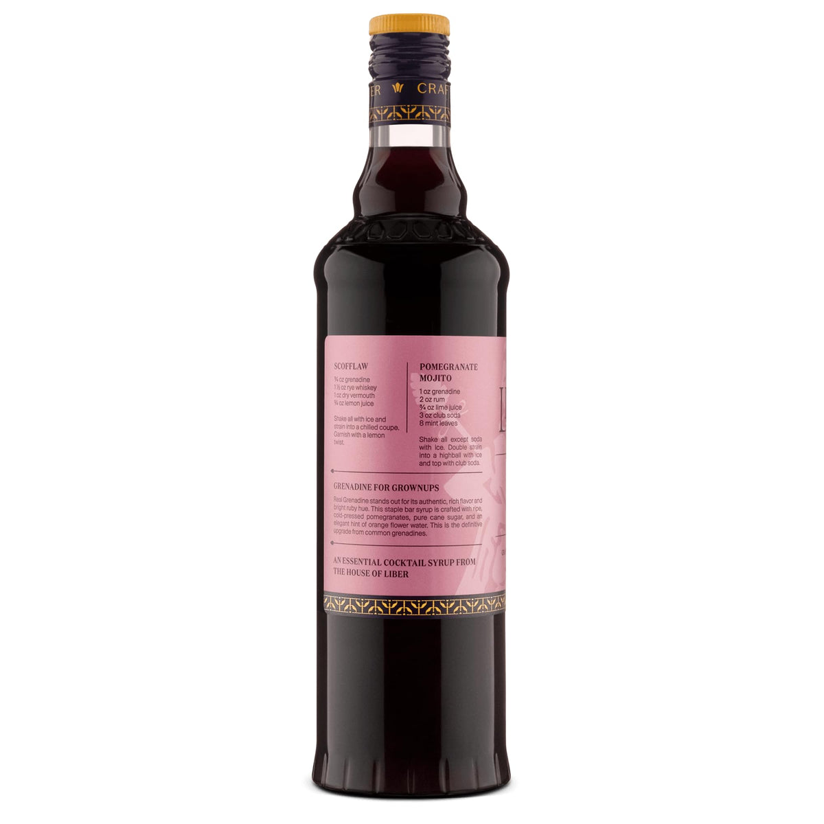 Liber & Co. Real Grenadine used in a Shirley Temple for kid-friendly mocktails.