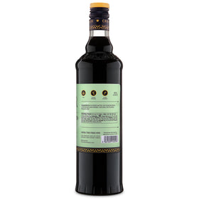 Bottle label detail highlighting artisanal craft from Liber & Co.