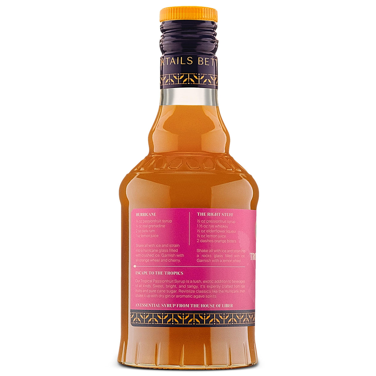 Liber & Co Tropical Passion Fruit Syrup drizzled on ice cream for tropical drizzle.