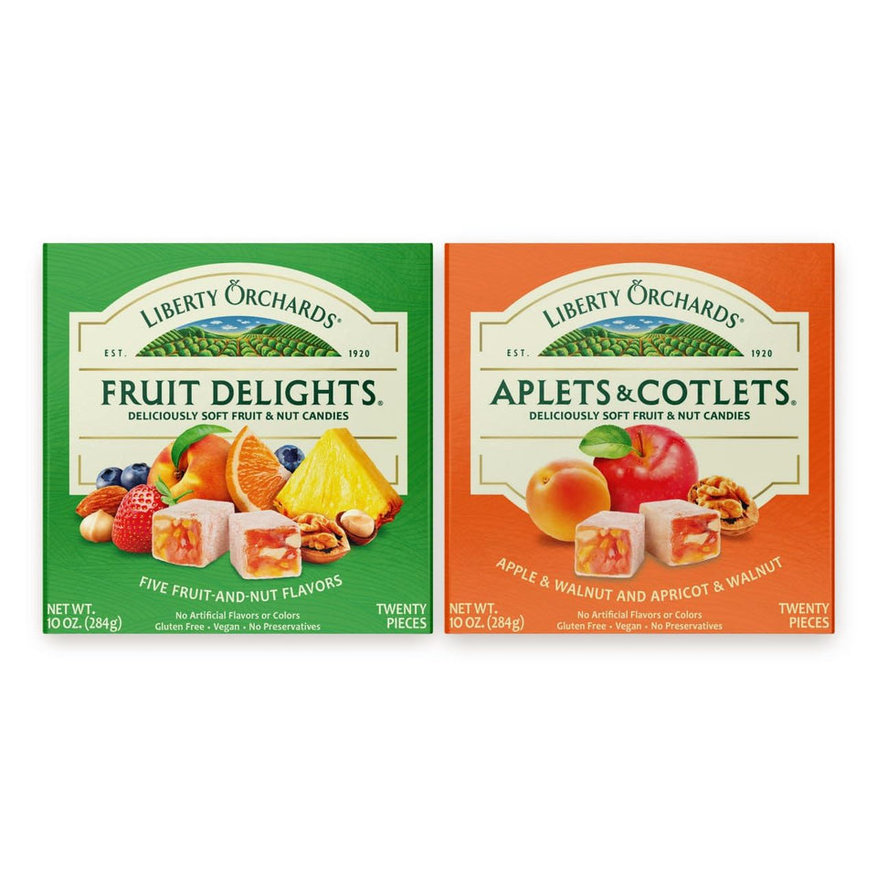 Liberty Orchards Aplets & Cotlets 20 oz bundle, gluten-free, vegan snack