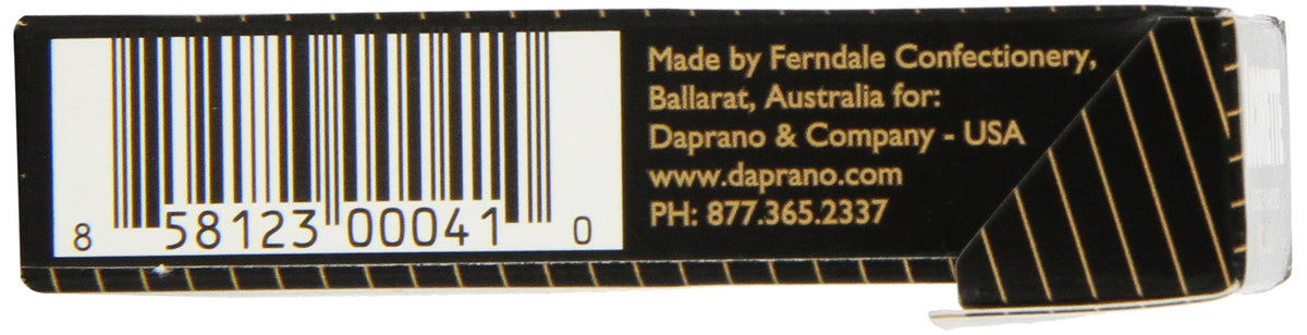LICORETTE Daprano sugar-free hard candy foil wrap emphasizes portable enjoyment.