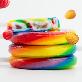LIDATREE party-ready lollipops add vibrant color to goodie bags.