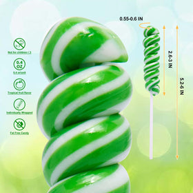 LIDATREE shamrock twist lollipops wrapped for festive St. Patrick's Day treats.