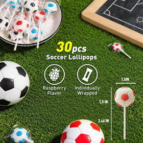 LIDATREE soccer lollipops for party favors, easy to distribute at events.