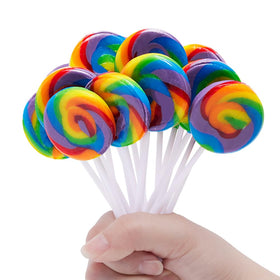 LIDATREE 1.5-inch swirl lollipop in bright colors, perfect for party favors.