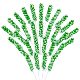 LIDATREE Twisty Lollipop green bulk pack for party favors and celebrations.