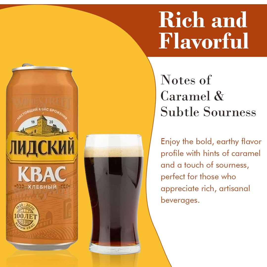 KVASS LIDSKI natural fermentation in a 0.5L can, gentle fizz and depth