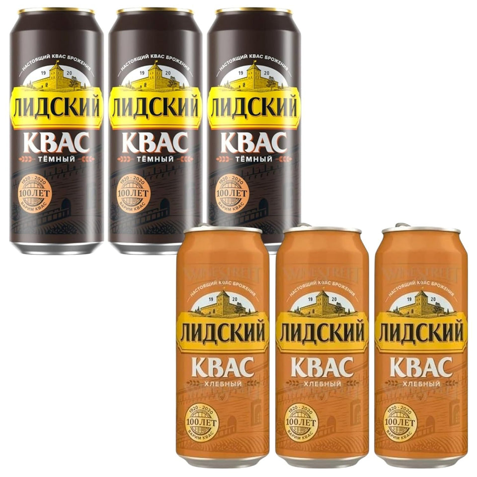 KVASS LIDSKI bread kvass variety pack ready for gatherings