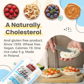 Lieber's 3-pack Rice Cakes on a pantry shelf.