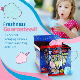 Lieber's packaging preserves freshness in cotton candy bags